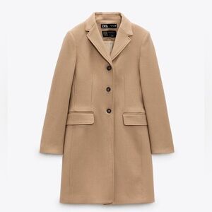 Zara wool coat - Camel (L)